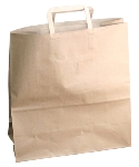 Brown Paper Bag 320mm + 140mm x 340mm - 100GSM